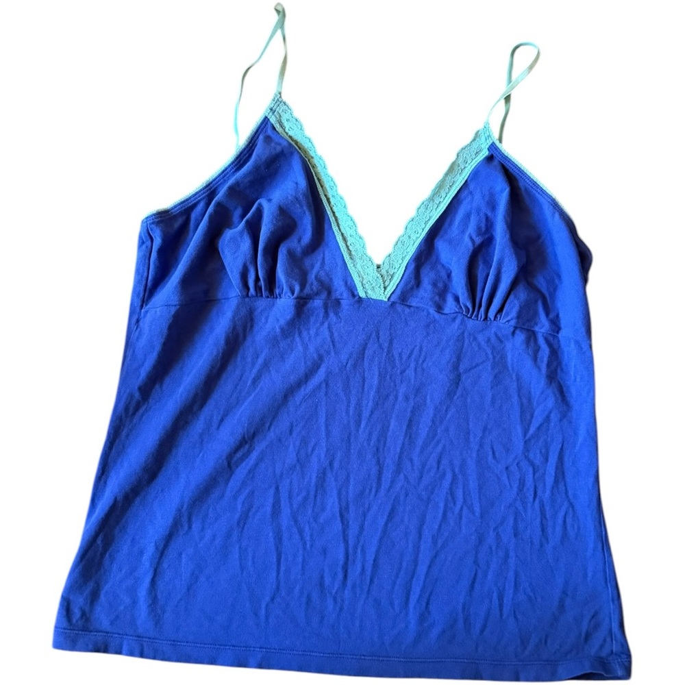 Frederick’s of Hollywood Vintage Lace Blue Cami